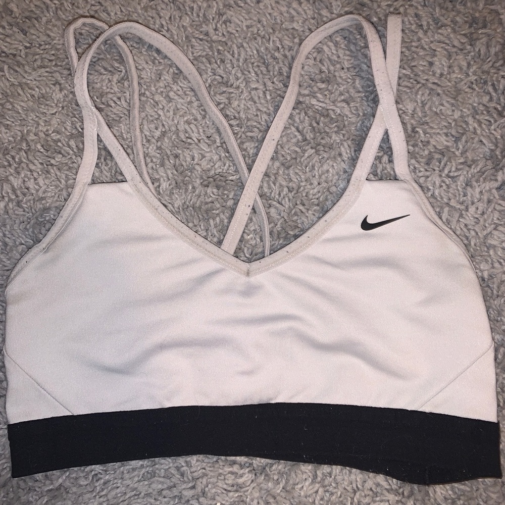 White Nike Sports Bra